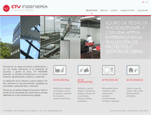 Tablet Screenshot of ctvingenieria.com